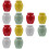 12Pcs Smooth Ceramic Pet Cremation Urn Assorted Color Funeral Casket 5