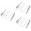 3Pcs Silver Wine Glass Rack Holder Space-Saving Kitchen Cup Storage 5
