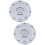 2St Vergrendelbare Motor Tankdop Aluminium Set 8