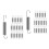 32Pcs Stainless Steel Replacement Springs for Pruning Shears Silver 6