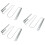 3Pcs Silver Wine Glass Rack Holder Space-Saving Kitchen Cup Storage 6