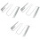 3Pcs Silver Wine Glass Rack Holder Space-Saving Kitchen Cup Storage 3