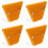 4Pcs Yellow Reflective Road Markers Driveway Delineators Pc Iron 6