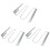 3Pcs Silver Wine Glass Rack Holder Space-Saving Kitchen Cup Storage 2