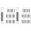 32Pcs Stainless Steel Replacement Springs for Pruning Shears Silver 4