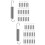 32Pcs Stainless Steel Replacement Springs for Pruning Shears Silver 8