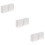 3Pcs White Mini Building Models Plastic for DIY Sand Table Decor 11