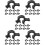50Pcs Pe Headlight Wire Clips Flashlight Cord Holder Black 8