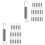 32Pcs Stainless Steel Replacement Springs for Pruning Shears Silver 5