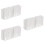 3Pcs White Mini Building Models Plastic for DIY Sand Table Decor 9