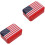2Pcs Portable Multi Color Cookie Tin Boxes with Lid for Candy 5
