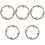 5Pcs Light Yellow Chainring Guards Durable Bike Chain Protectors 5