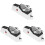 3Pcs White Electric Sharpener Plastic Kitchen Cutter Sharpening Tool 4