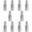 10Pcs Threaded Handle Tips Silver Aluminum for Mop and Broom Poles 4
