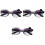 3Pairs Durable Kids Bowknot Plastic Party Props 4