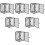 12Pcs Small Grey Mini Plastic Cage for Decorative DIY Miniature Craft 8