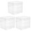 3Pcs Transparent Acrylic Drawer Organizer for Desktop Cosmetic Storage 3
