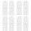 4Pairs White Plastic Window Tilt Latch Pairs Snap-in Replacement Locks 6