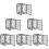 12Pcs Small Grey Mini Plastic Cage for Decorative DIY Miniature Craft 9