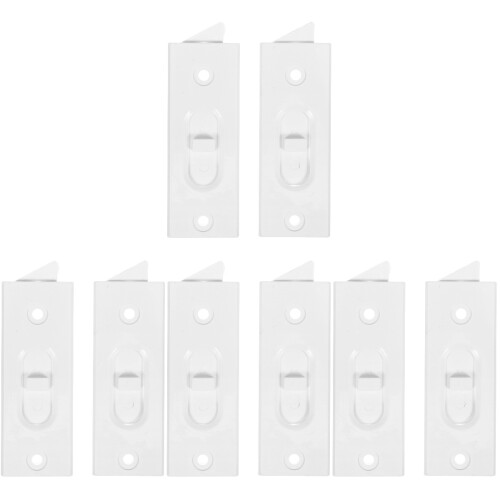 4Pairs White Plastic Window Tilt Latch Pairs Snap-in Replacement Locks 2