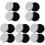 10Pcs Durable Makeup Brush Cleaning Pad Set with Colored Sponge Case 4