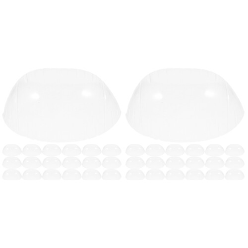 200Pcs Clear Plastic Hat Holders for Cap Storage and Shape Protection 2