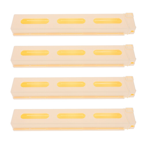 8Pcs Beige Domino Clip for Train Toy Durable Plastic Storage Use