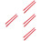 8Pcs Wooden Percussion Sticks Dark Red Safe Rhythm Musical Tools 6