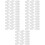 200Pcs Hard Hat Chin Protector Pads White Plastic Safety Liners 7
