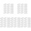200Pcs Hard Hat Chin Protector Pads White Plastic Safety Liners 3