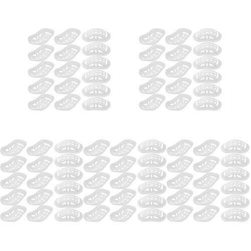 200Pcs Hard Hat Chin Protector Pads White Plastic Safety Liners 2