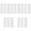 200Pcs Hard Hat Chin Protector Pads White Plastic Safety Liners 4