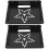 2Pcs Aluminum Wall Mount Projector Shelf Router Holder Black Strong 6