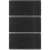 3Pcs Multipurpose Black Rubber Desk Mat Gaming Mousepad Large 10