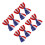 8Pcs Durable Polyester Bow Ties for Men Party and Event Decoration 6