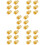 30Pcs Copper Earring Lifters Adjustable Golden Backs for Heavy Studs 10