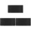 3Pcs Multipurpose Black Rubber Desk Mat Gaming Mousepad Large 4