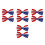 8Pcs Durable Polyester Bow Ties for Men Party and Event Decoration 9