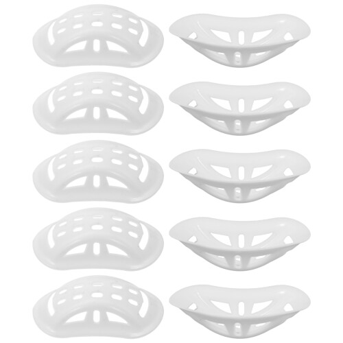 200Pcs Hard Hat Chin Protector Pads White Plastic Safety Liners 1