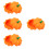 4Pcs Silicone Ashtray Pumpkin Shape Orange Smoking Ash Container 8