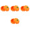 4Pcs Silicone Ashtray Pumpkin Shape Orange Smoking Ash Container 5