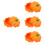 4Pcs Silicone Ashtray Pumpkin Shape Orange Smoking Ash Container 7