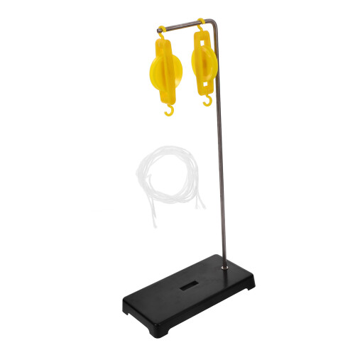 3Sets Science Learning Kit Pulley Block Stand ABS Iron for Education