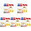 5Sets Mini Roadblocks Fence Models Plastic Traffic Scene Toy Assorted 10