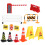 5Sets Mini Roadblocks Fence Models Plastic Traffic Scene Toy Assorted 7