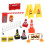 5Sets Mini Roadblocks Fence Models Plastic Traffic Scene Toy Assorted 5