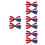 8Pcs Durable Polyester Bow Ties for Men Party and Event Decoration 8
