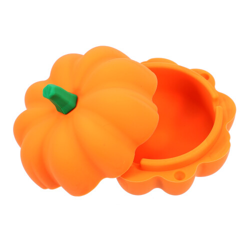 4Pcs Silicone Ashtray Pumpkin Shape Orange Smoking Ash Container 2