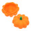 4Pcs Silicone Ashtray Pumpkin Shape Orange Smoking Ash Container 2