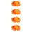 4Pcs Silicone Ashtray Pumpkin Shape Orange Smoking Ash Container 9